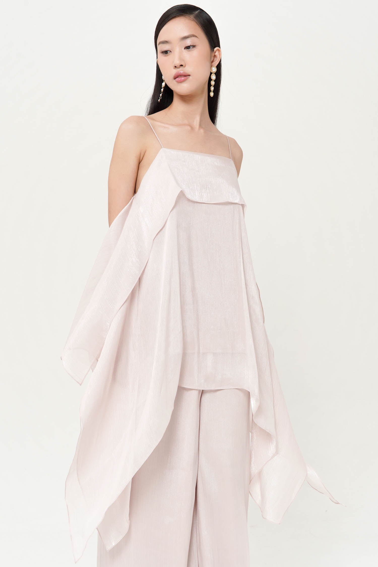 Estella Handkerchief Top In Pink