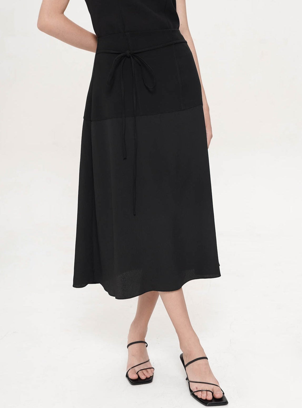 Polene Midi Skirt In Black
