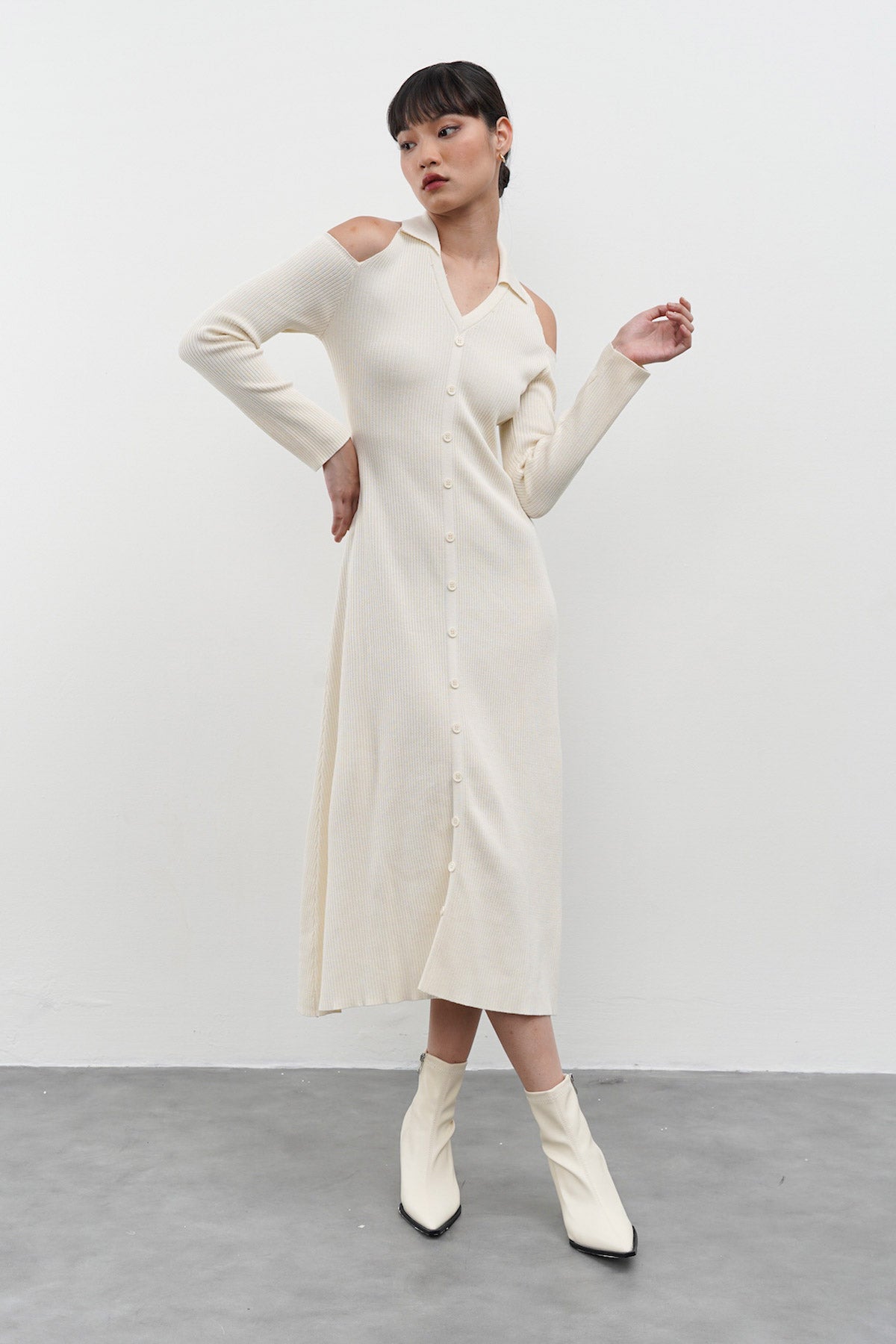 Eugenia Dress In Milky White (1 LEFT)