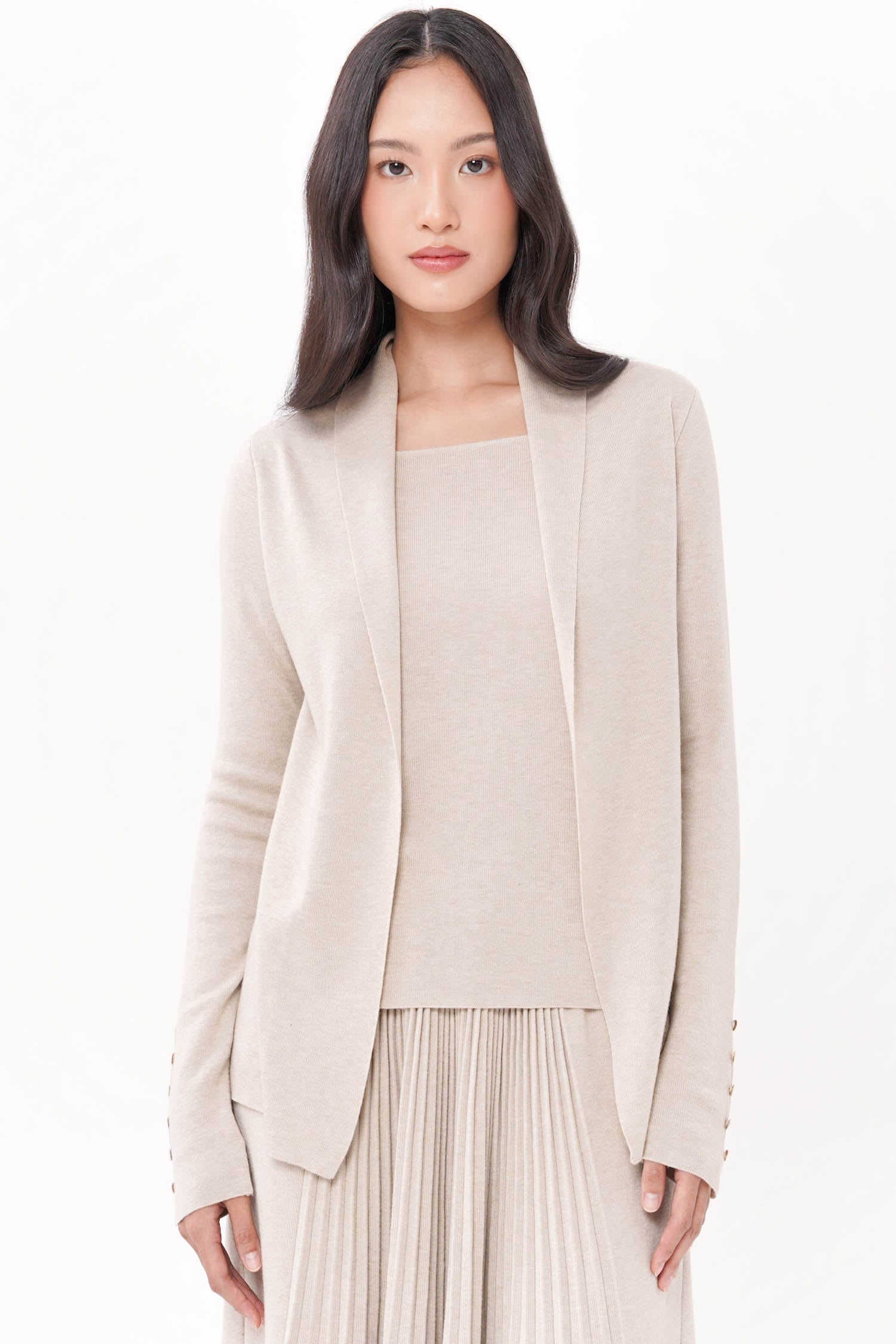 Cyrilla Knit Top In Taupe