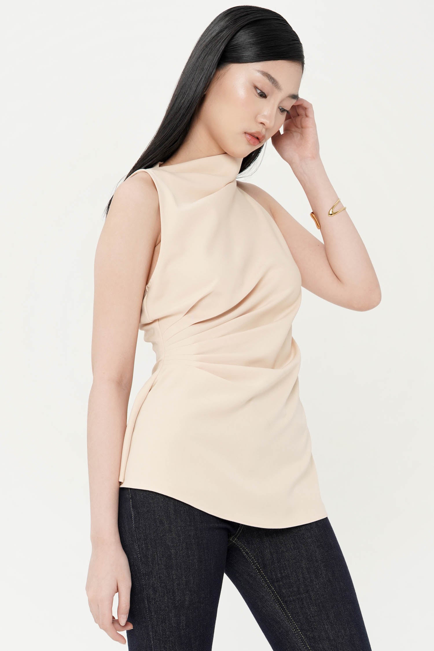 Vailla Cinched Top In Butter
