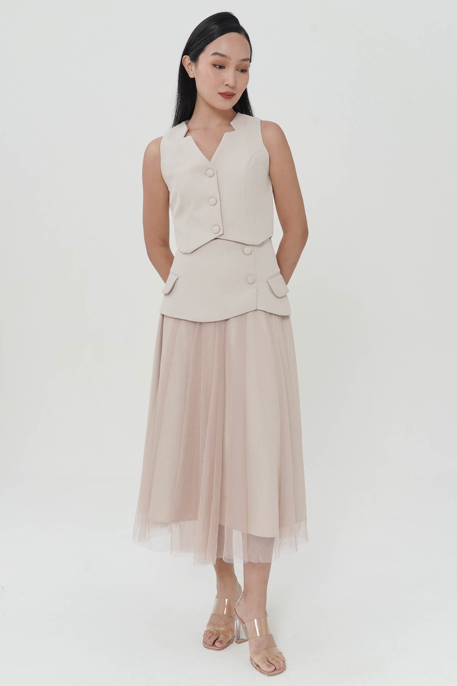 Jiva Skirt In Nude