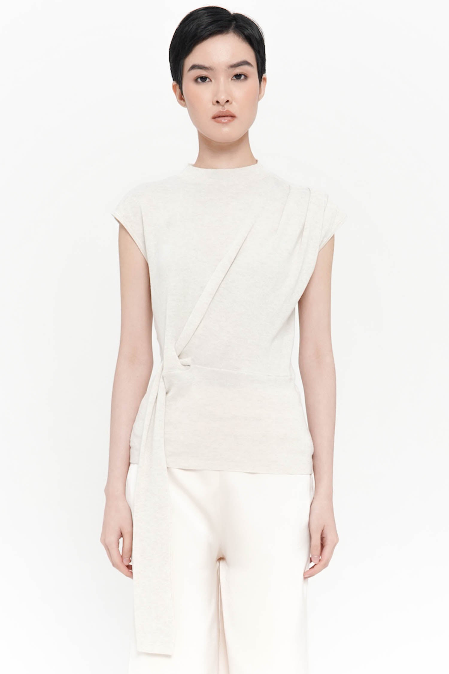 Poppy Knit Top In Oat