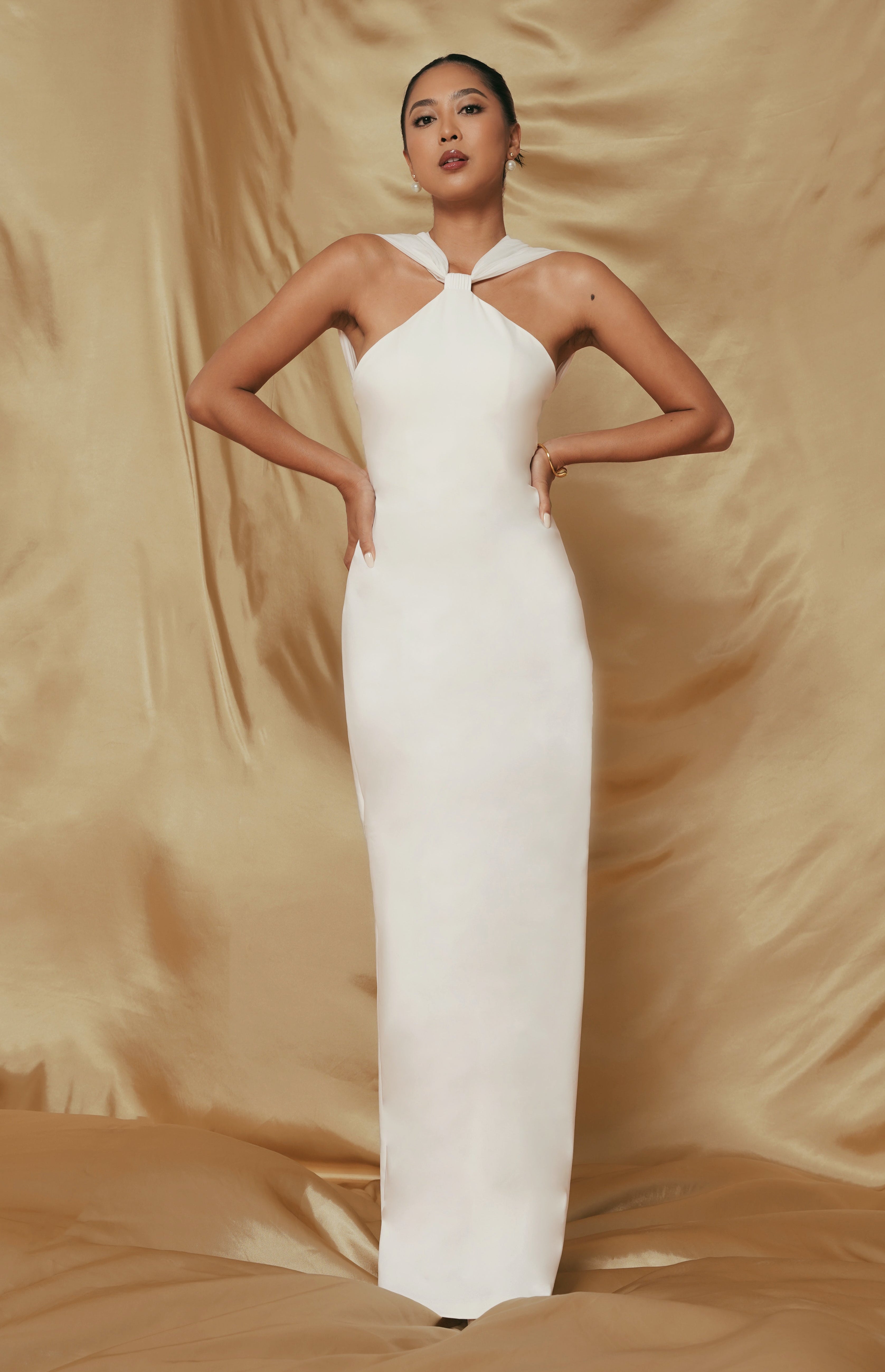 Mae Dress In White