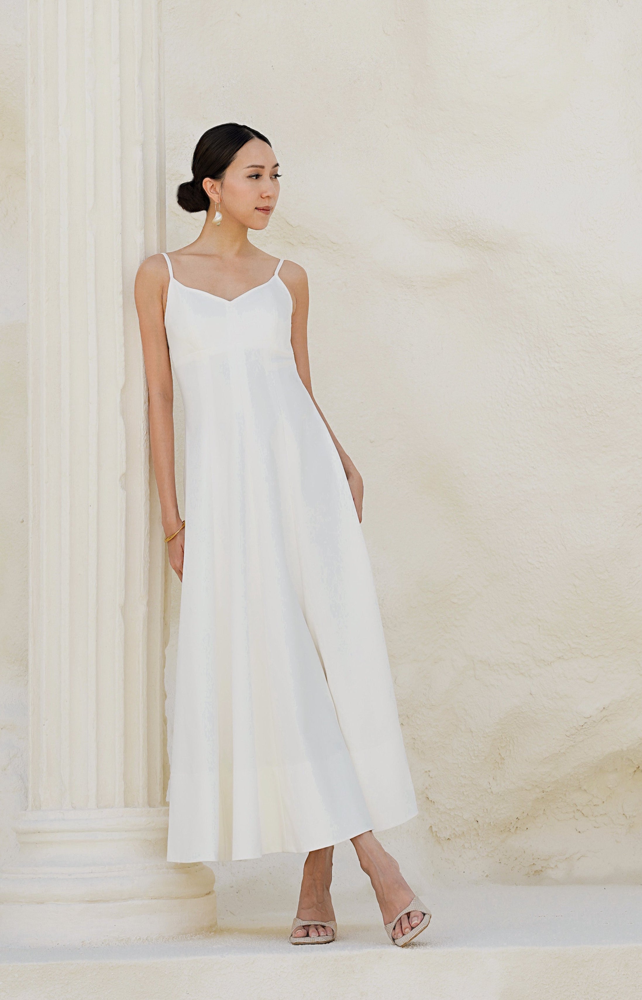 Emi Dress In White