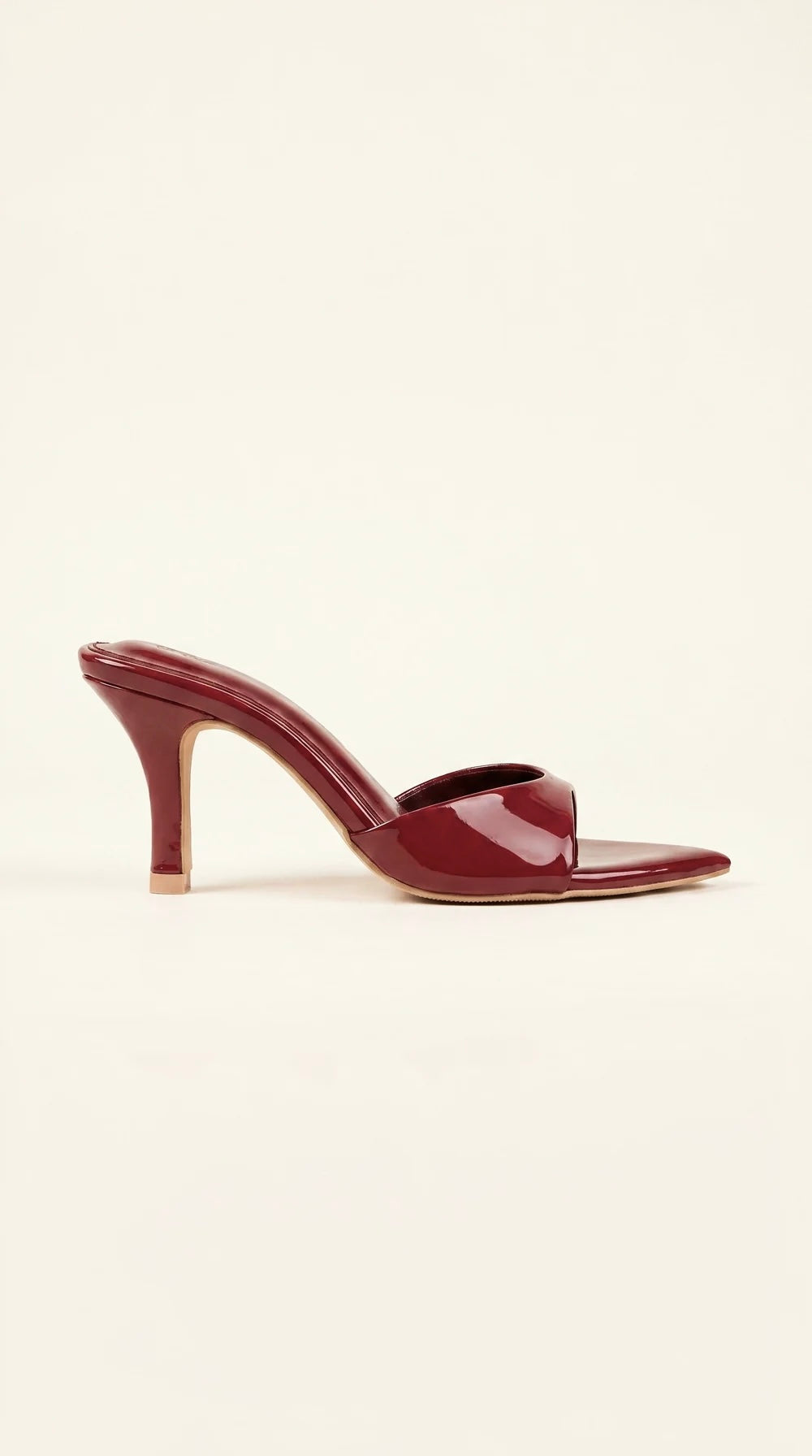 On-Point Glossy Heels in Red 7cm