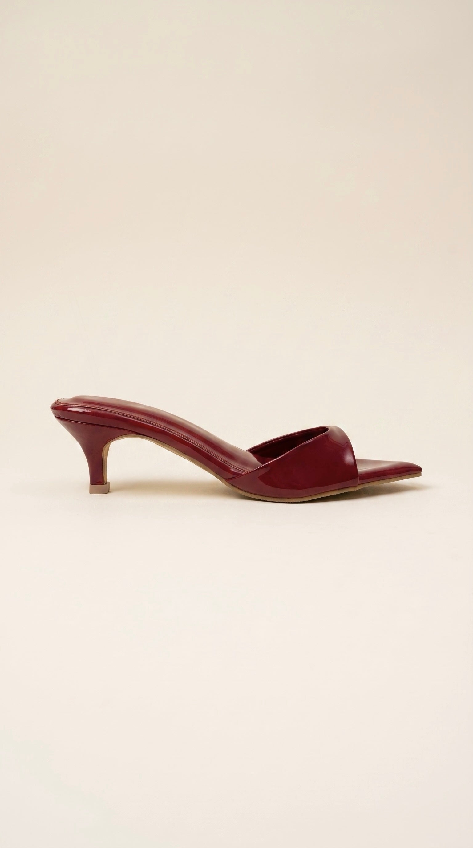 On-Point Glossy Heels In Red 5cm