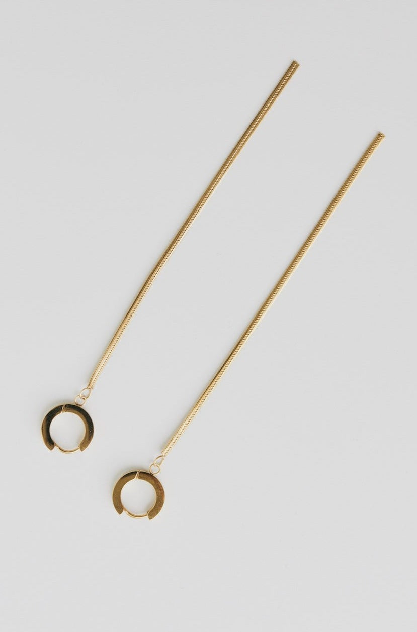 Long Tassel Earrings In Gold (1 LEFT)