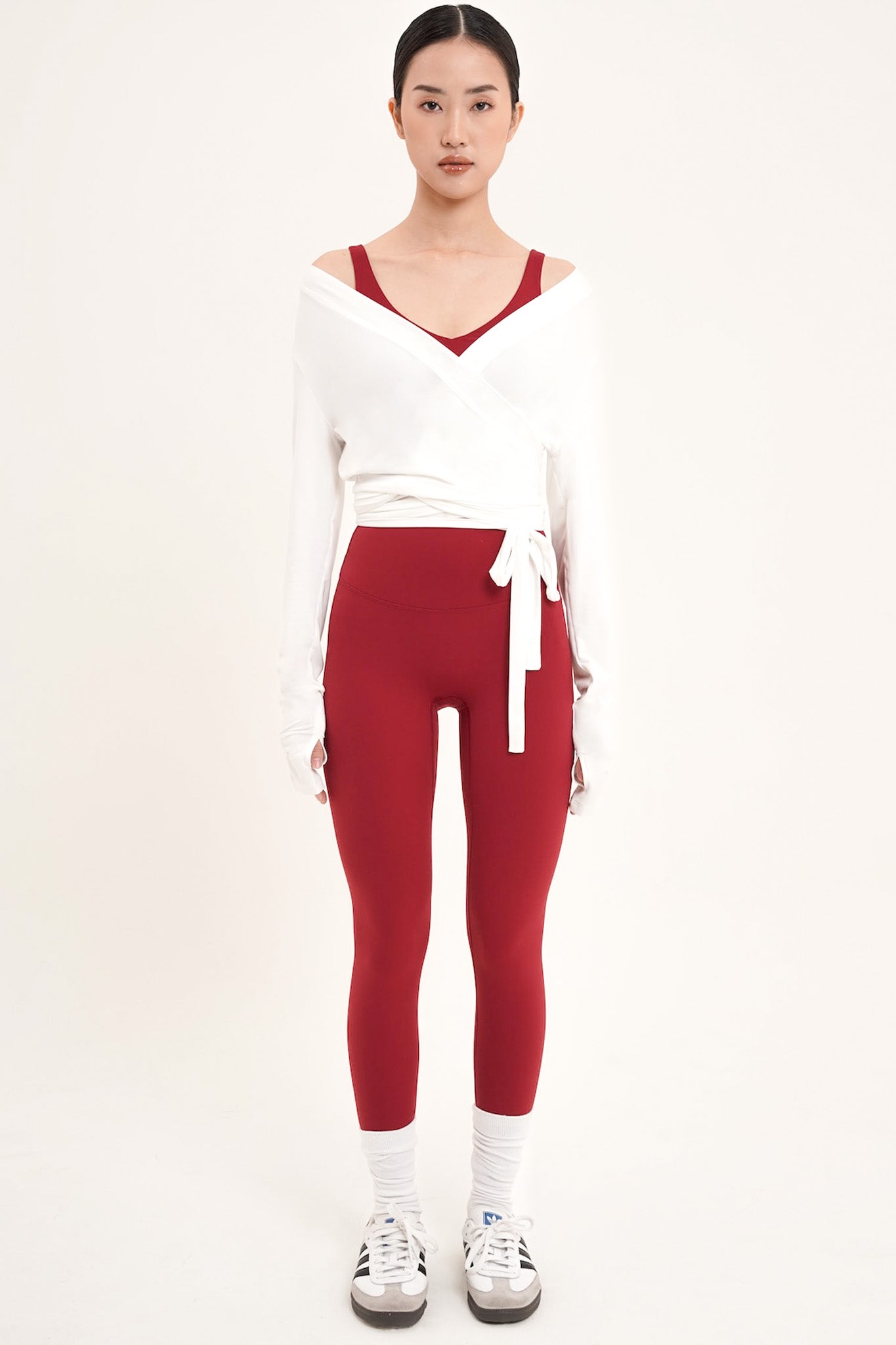 Valley Wrap Top in White