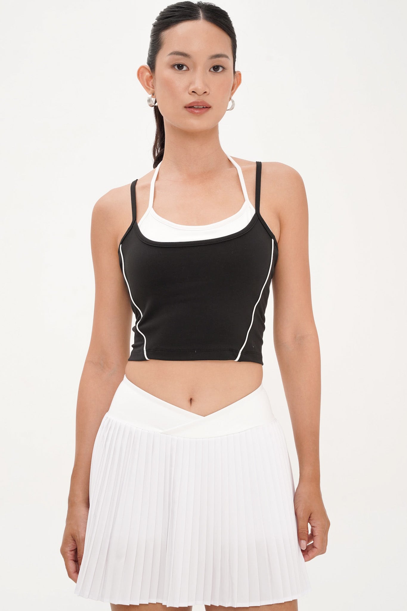 Intrigue Contrast Bra Top in Black