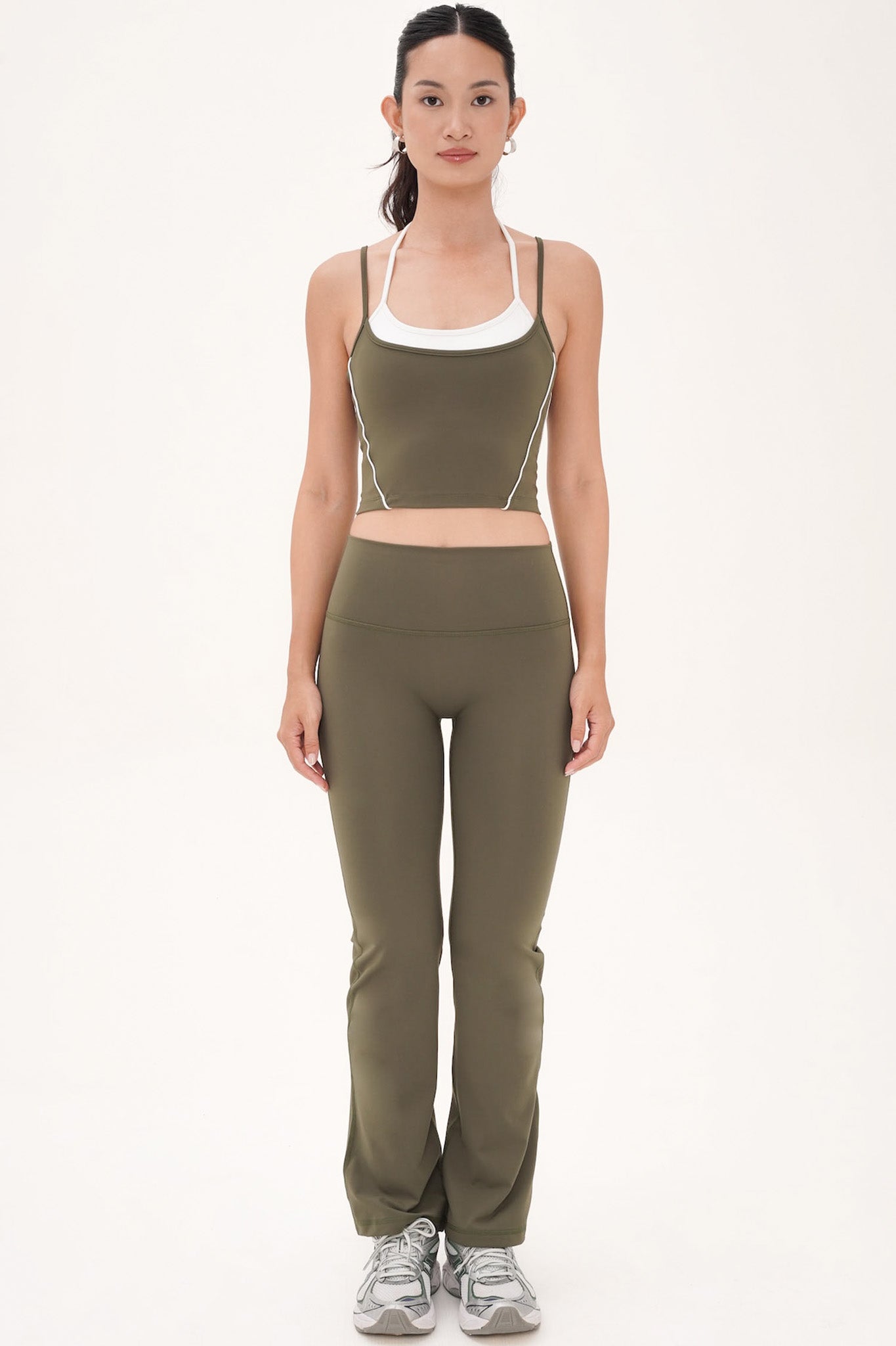 Intrigue Bra Top in Army Green