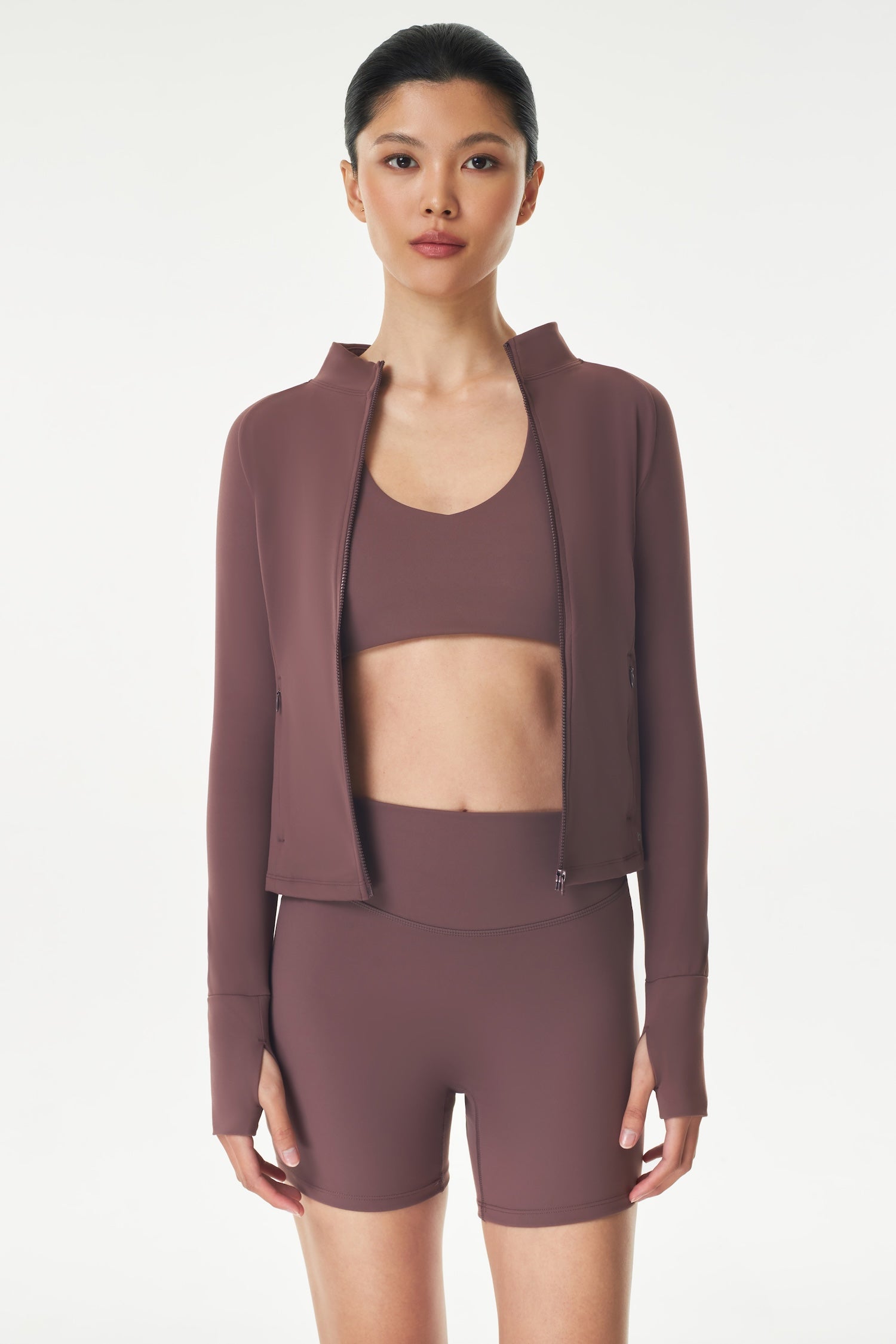 Raglan Jacket in Raisin