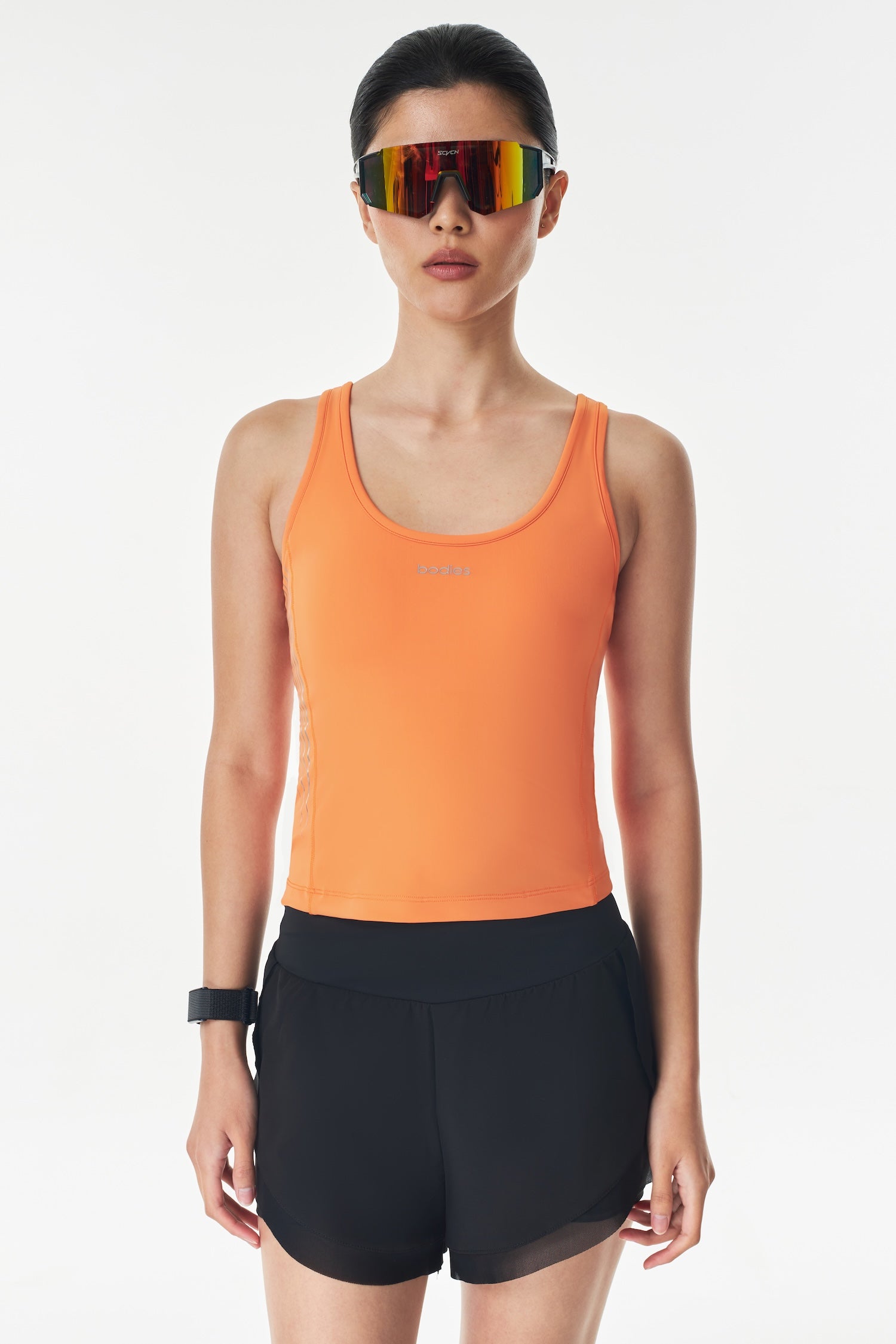 Route Pocket Tank Top in Orange