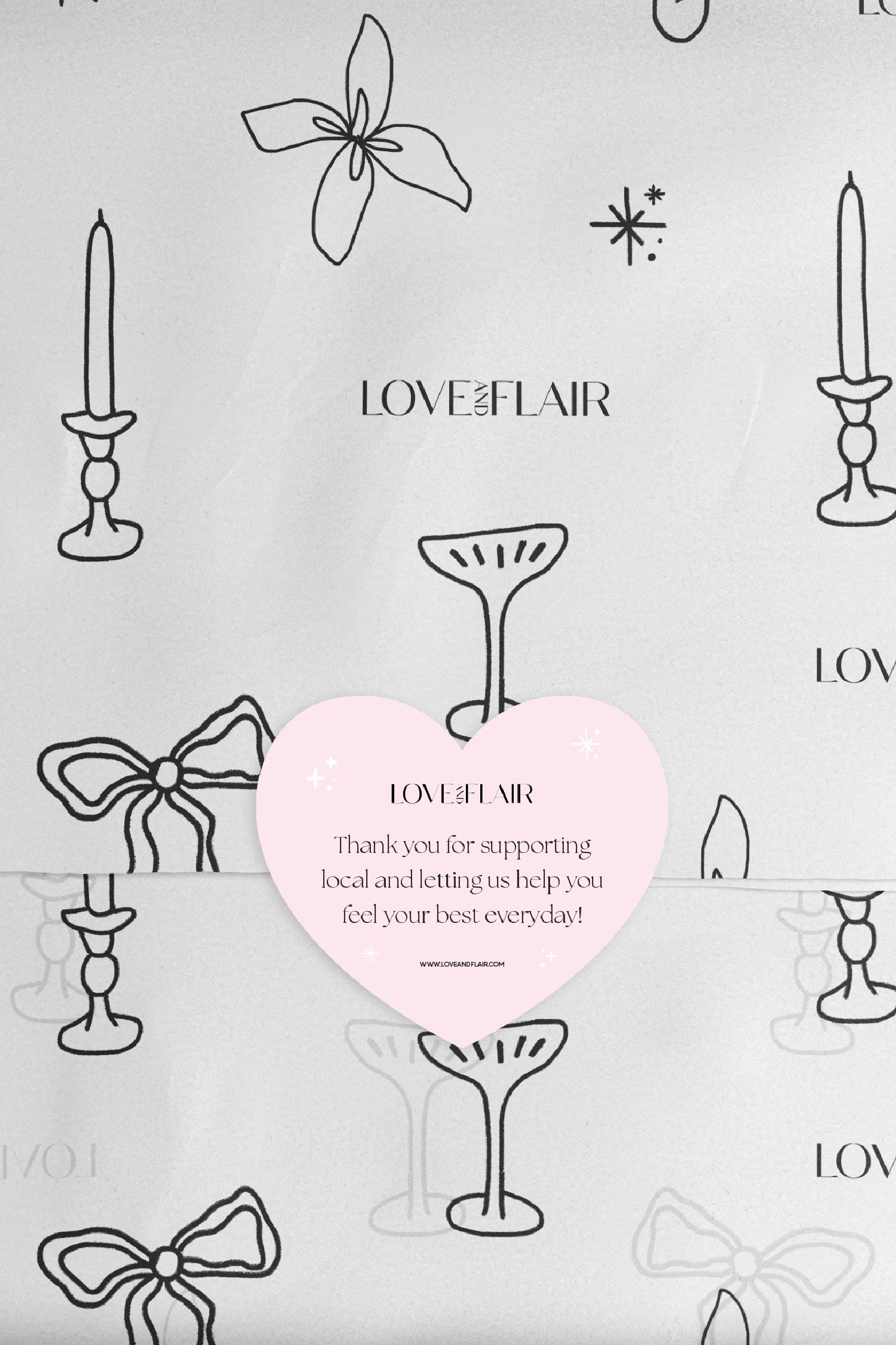 Love And Flair Gift Wrap Set