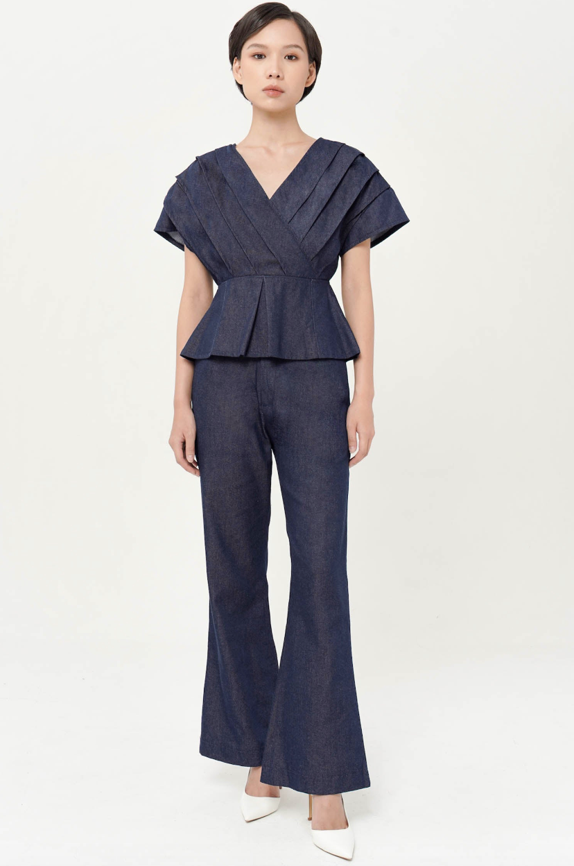 Mercer Tailored Trousers In Denim