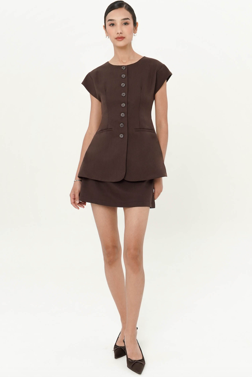 Sigis Mini Skort In Espresso