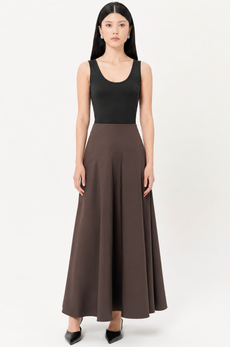 Noma Midi Skirt In Espresso