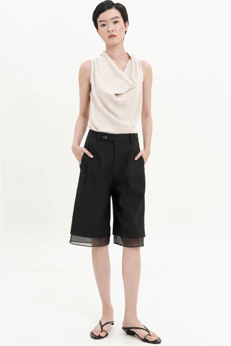Crete Bermuda Pants In Black