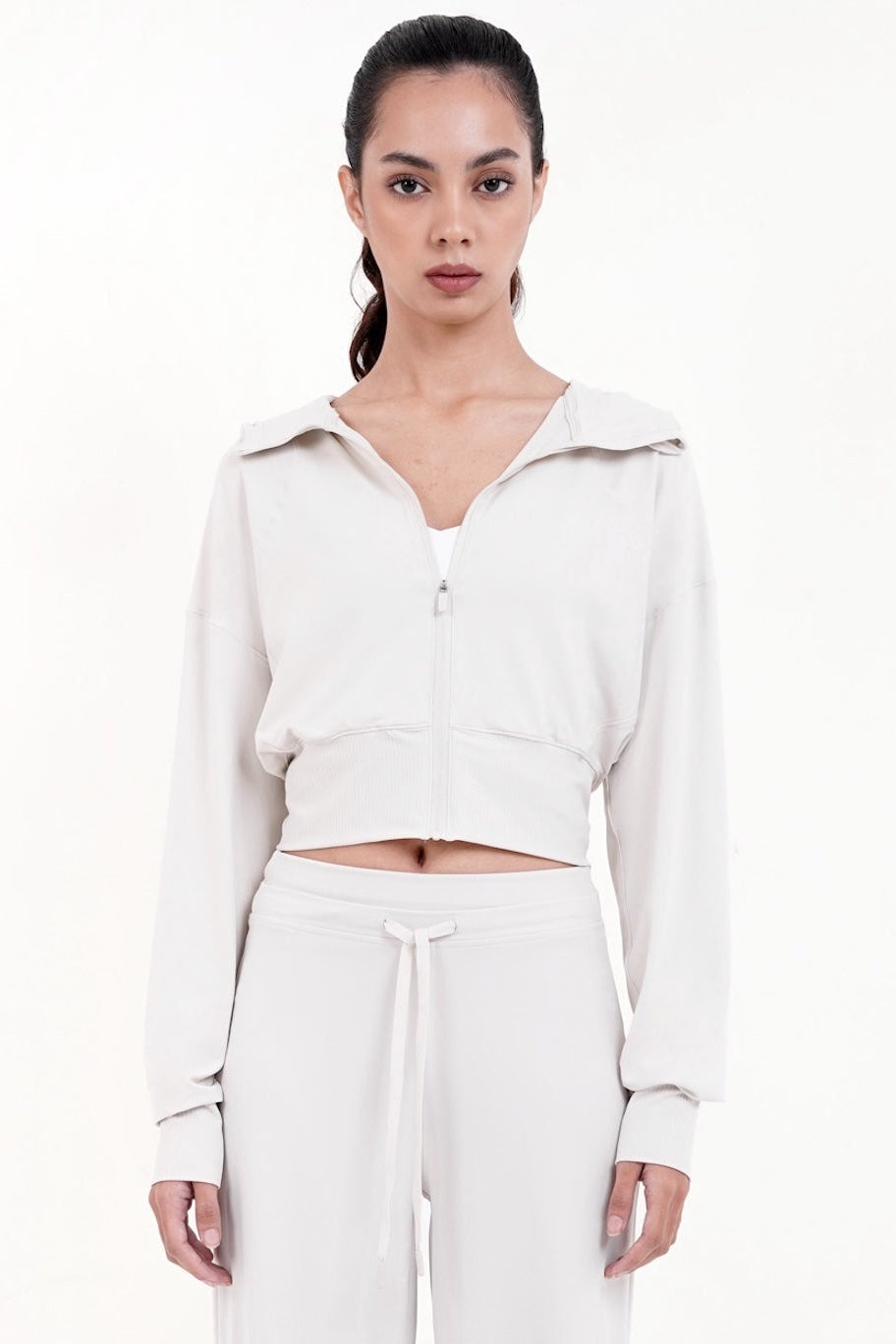 Flux+ Cropped Jacket in White