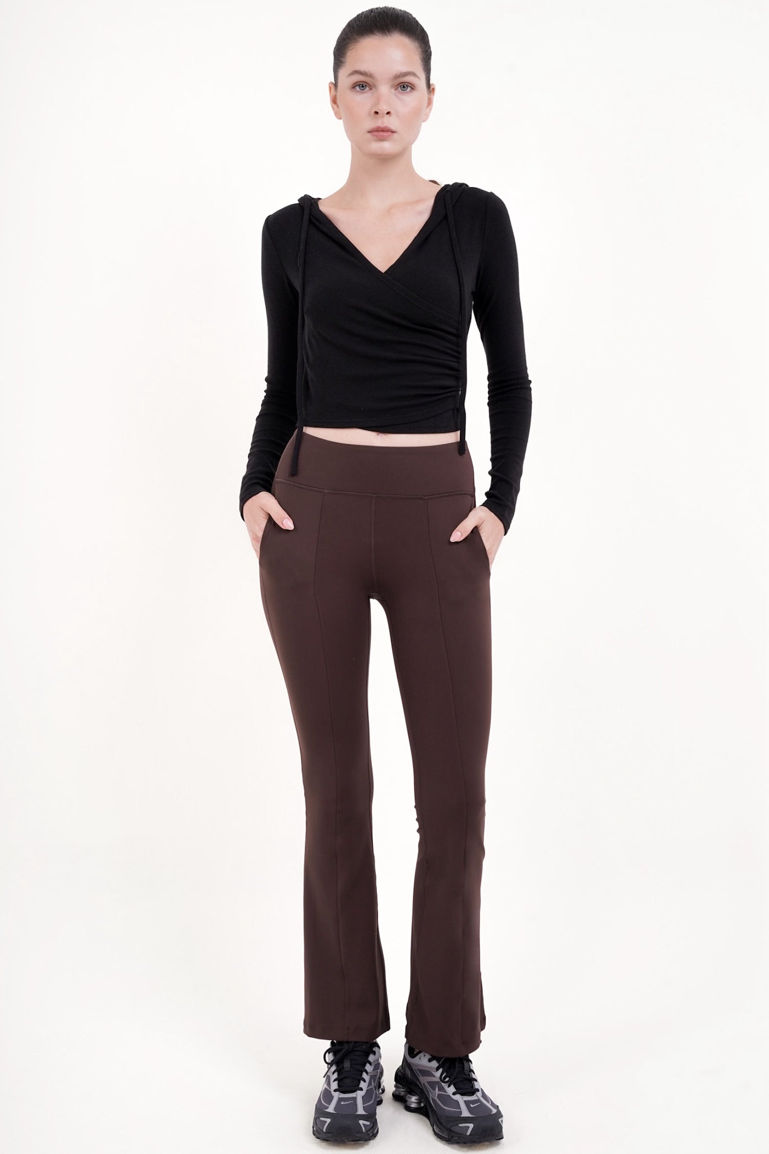 Hustle Flare Pants in Espresso