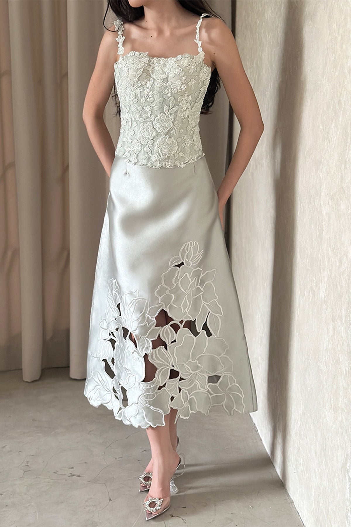 Azura Top With Elora Skirt In Mint