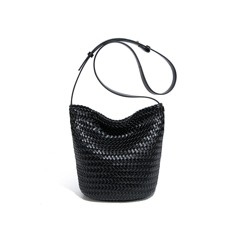 Bevel Bucket Bag In Black