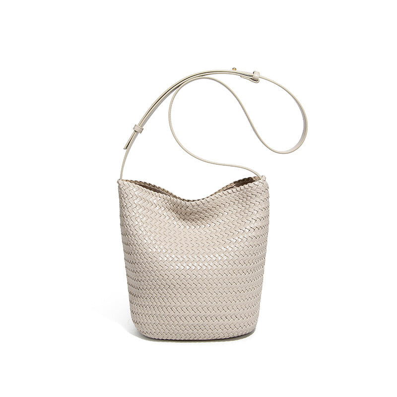 Bevel Bucket Bag In Light Nude
