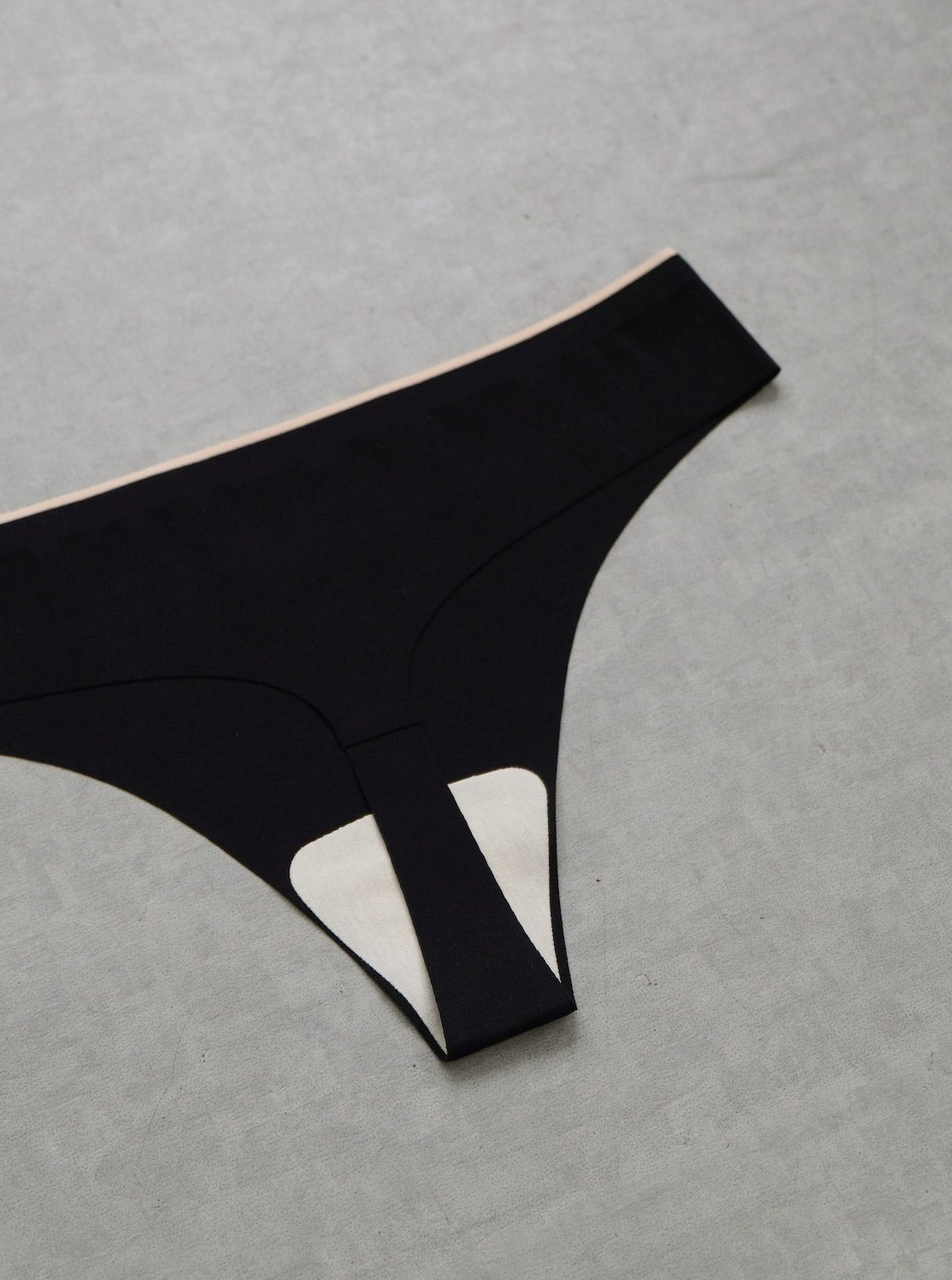 Invisible Thong 5 Pieces Set Black