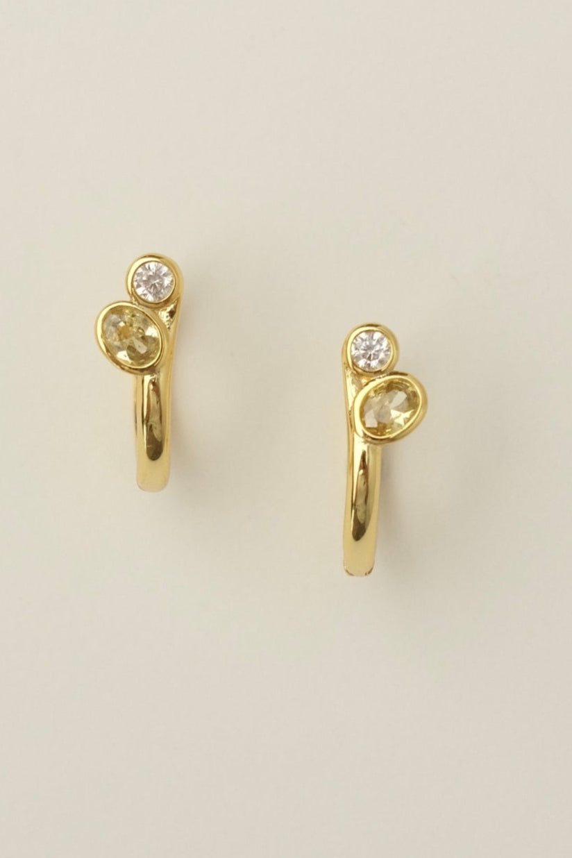 Camile Hoop Earrings In Gold