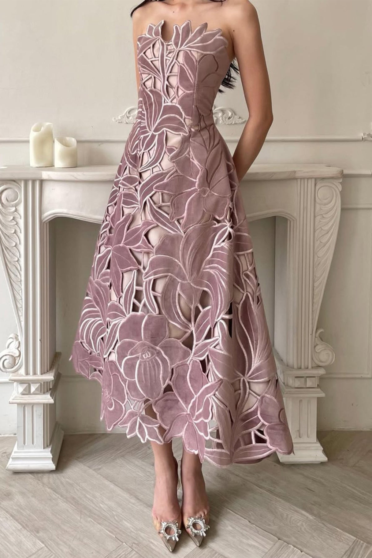 Claudy Dress Dusty Pink