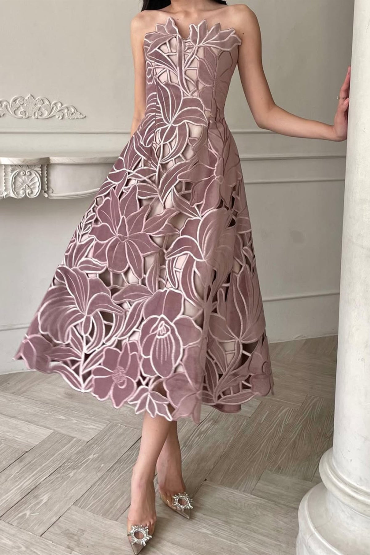 Claudy Dress Dusty Pink
