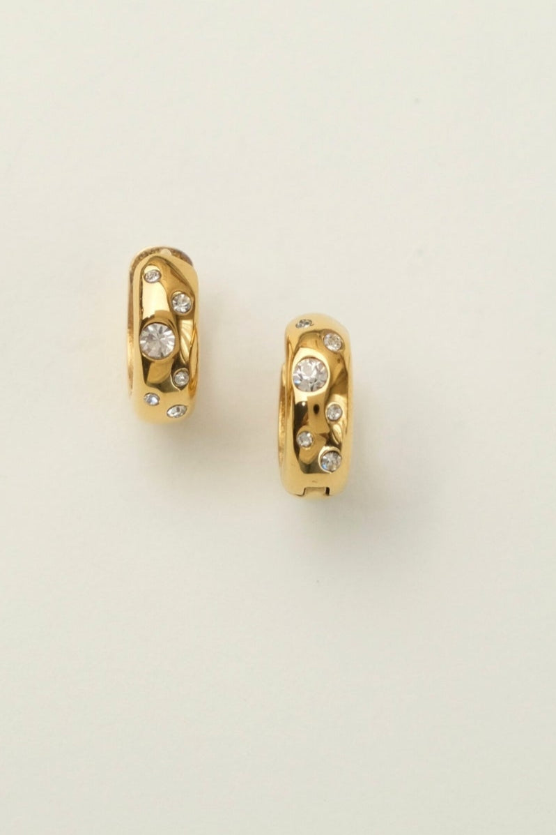 Enchanted Hoop Earrings Gold