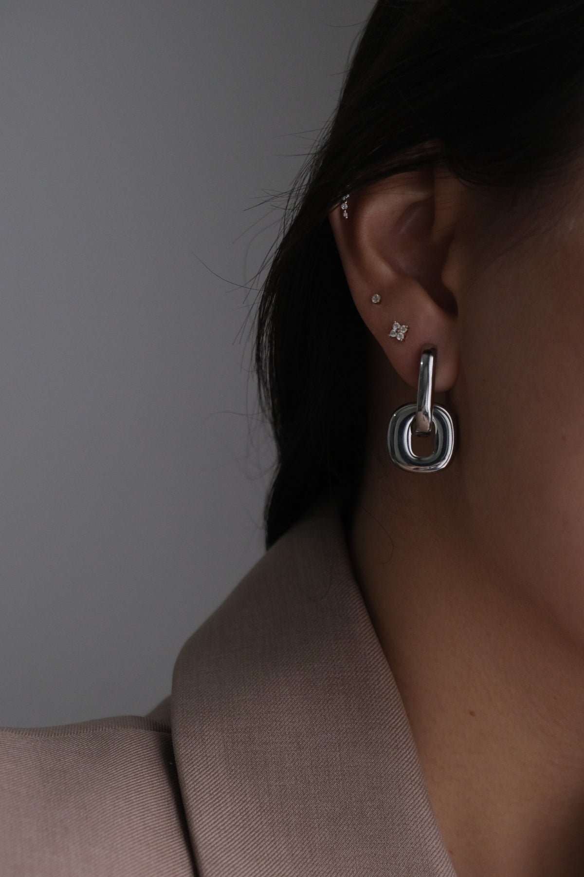Everlink Earrings Silver