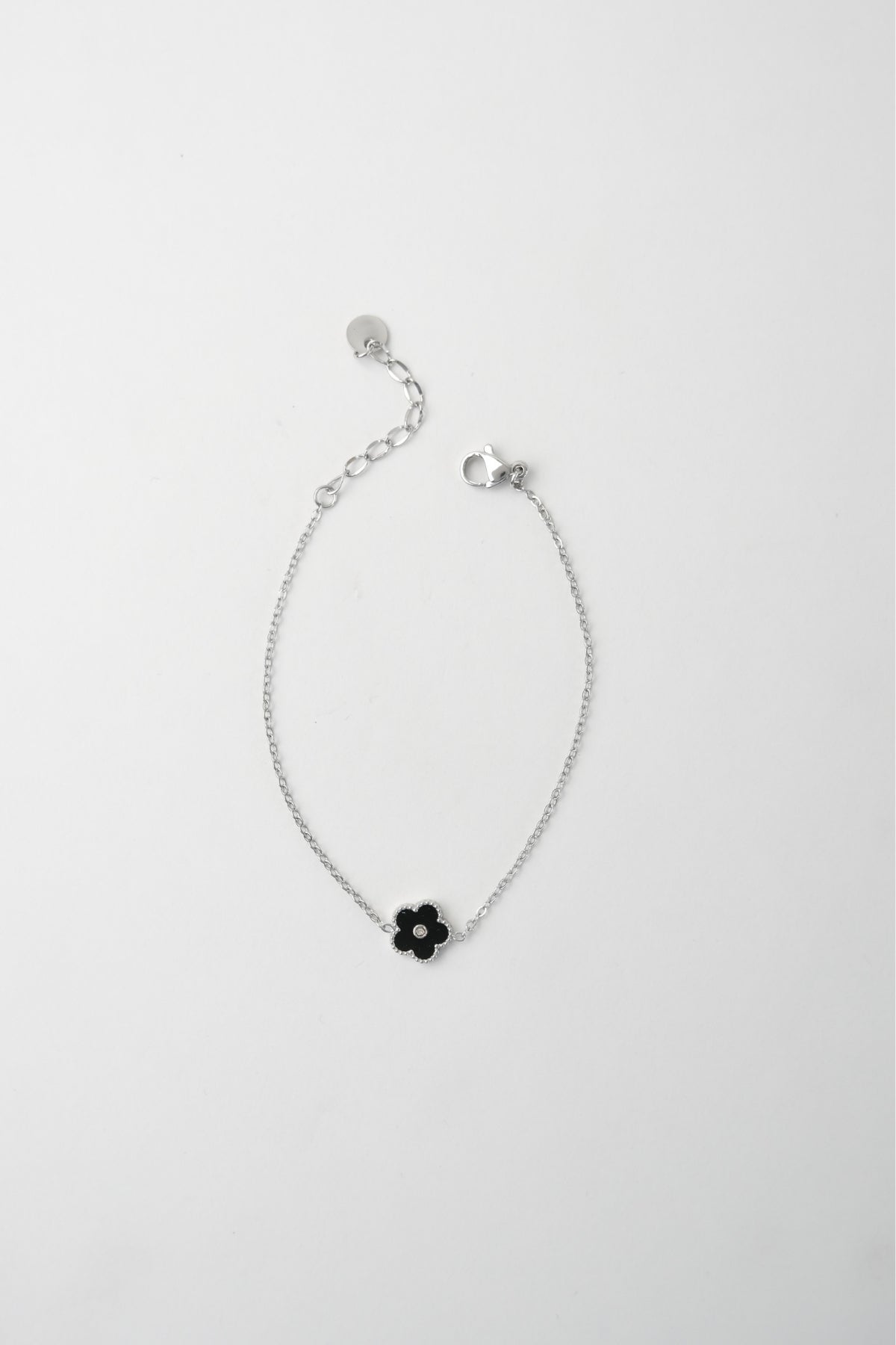 Fiori Bracelet Black Silver