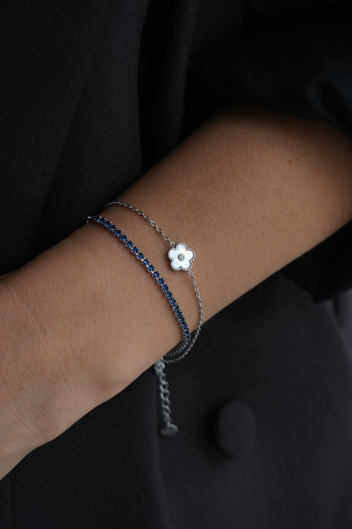 Fiori Bracelet Shell Silver