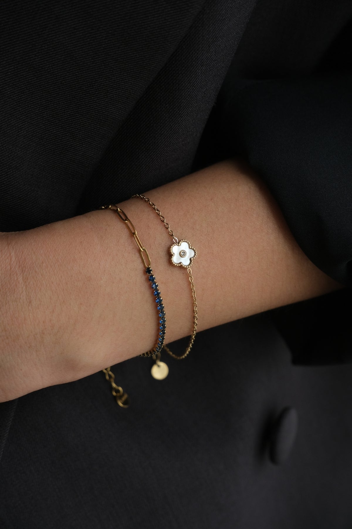 Half Tennis Bracelet Gold