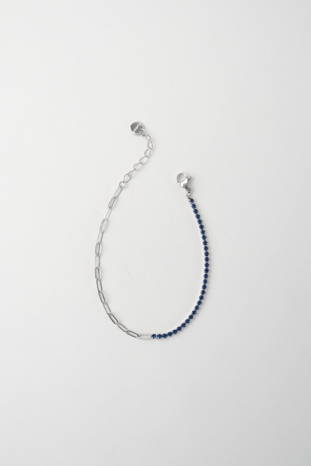 Half Tennis Bracelet Silver