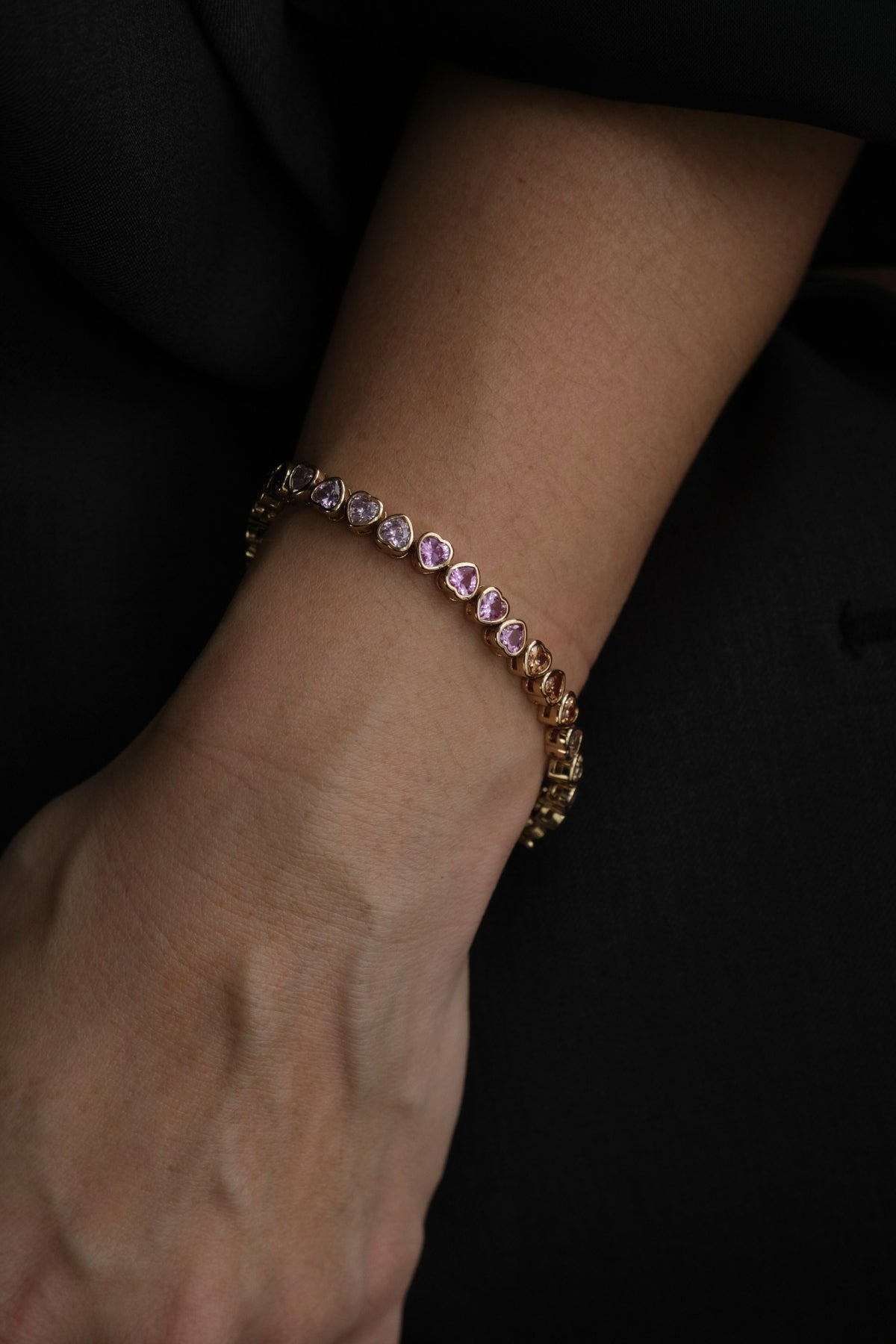 Tennis Heart Bracelet