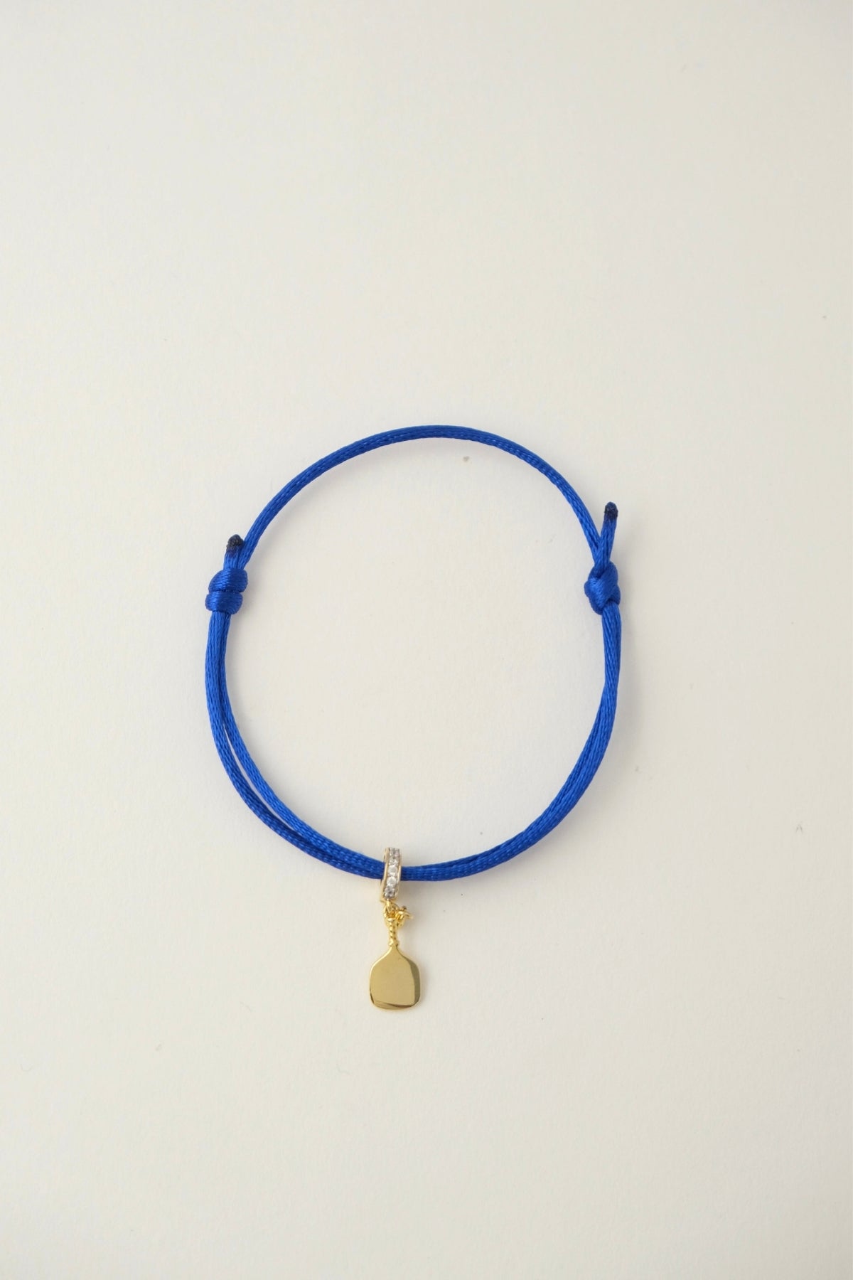 Padel Charm With Rope Bracelet In Royal Blue