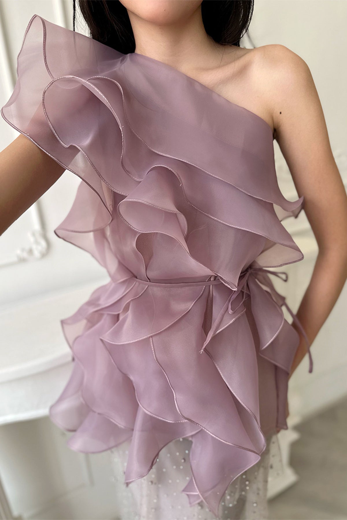 Serene Top With Fiona Skirt Gray