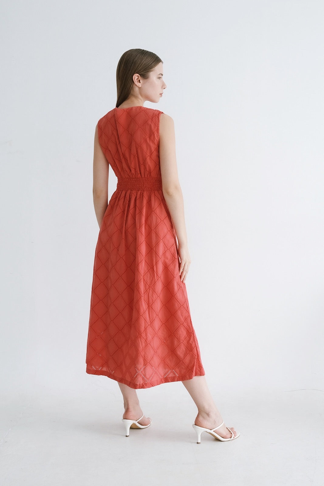 Allyson Dress In Coral (1S,1M Left)
