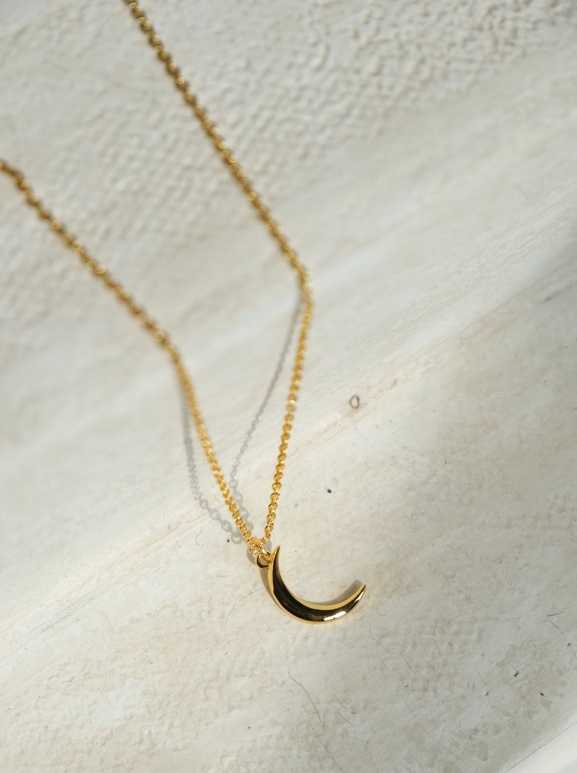 Crescent Necklace In Gold (3 LEFT)