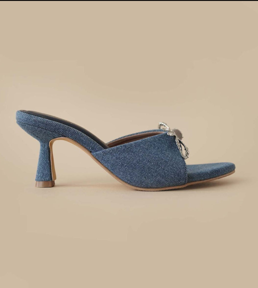 Nessa Heels In Denim Blue