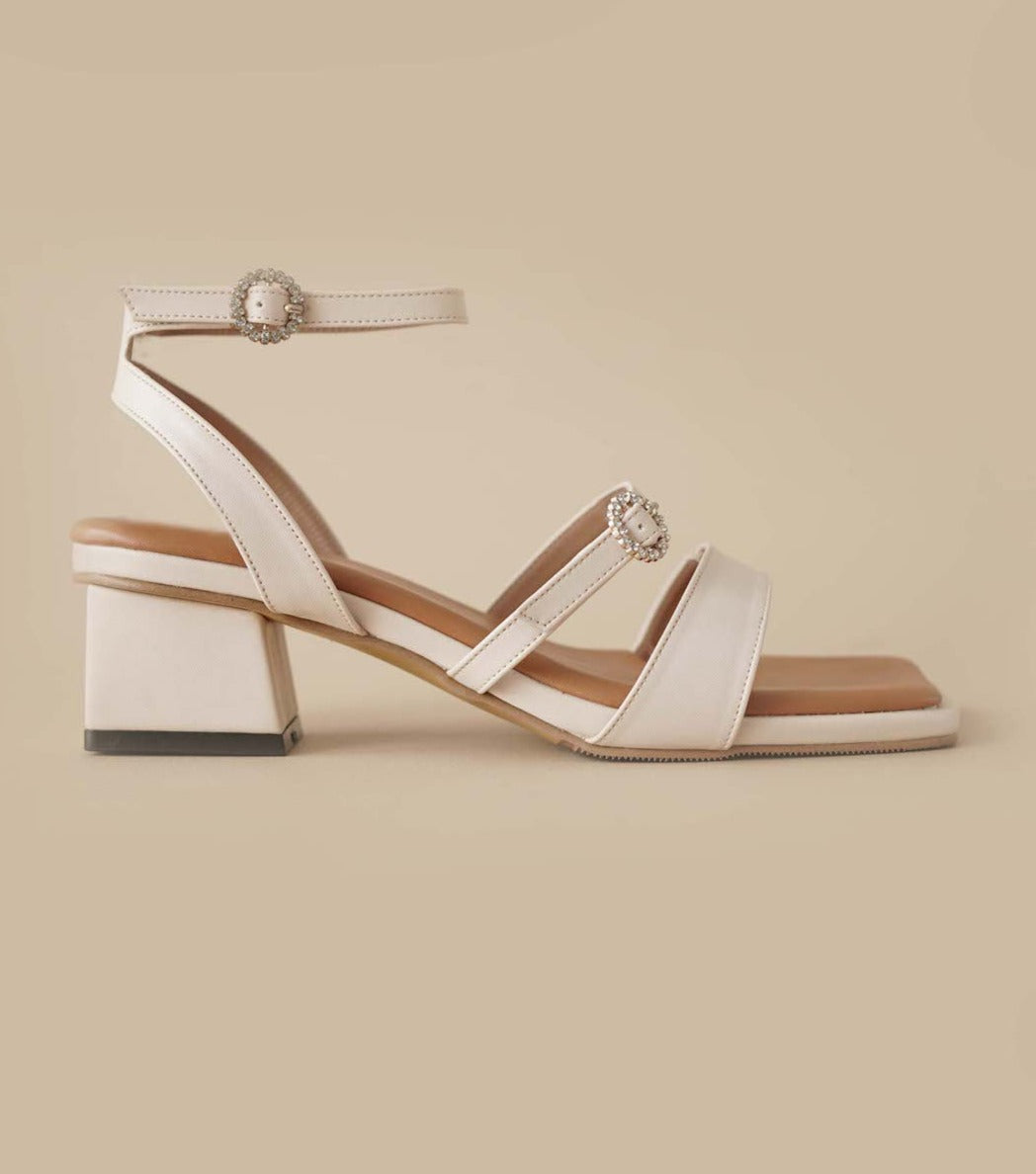 Saffy Heels In Ivory
