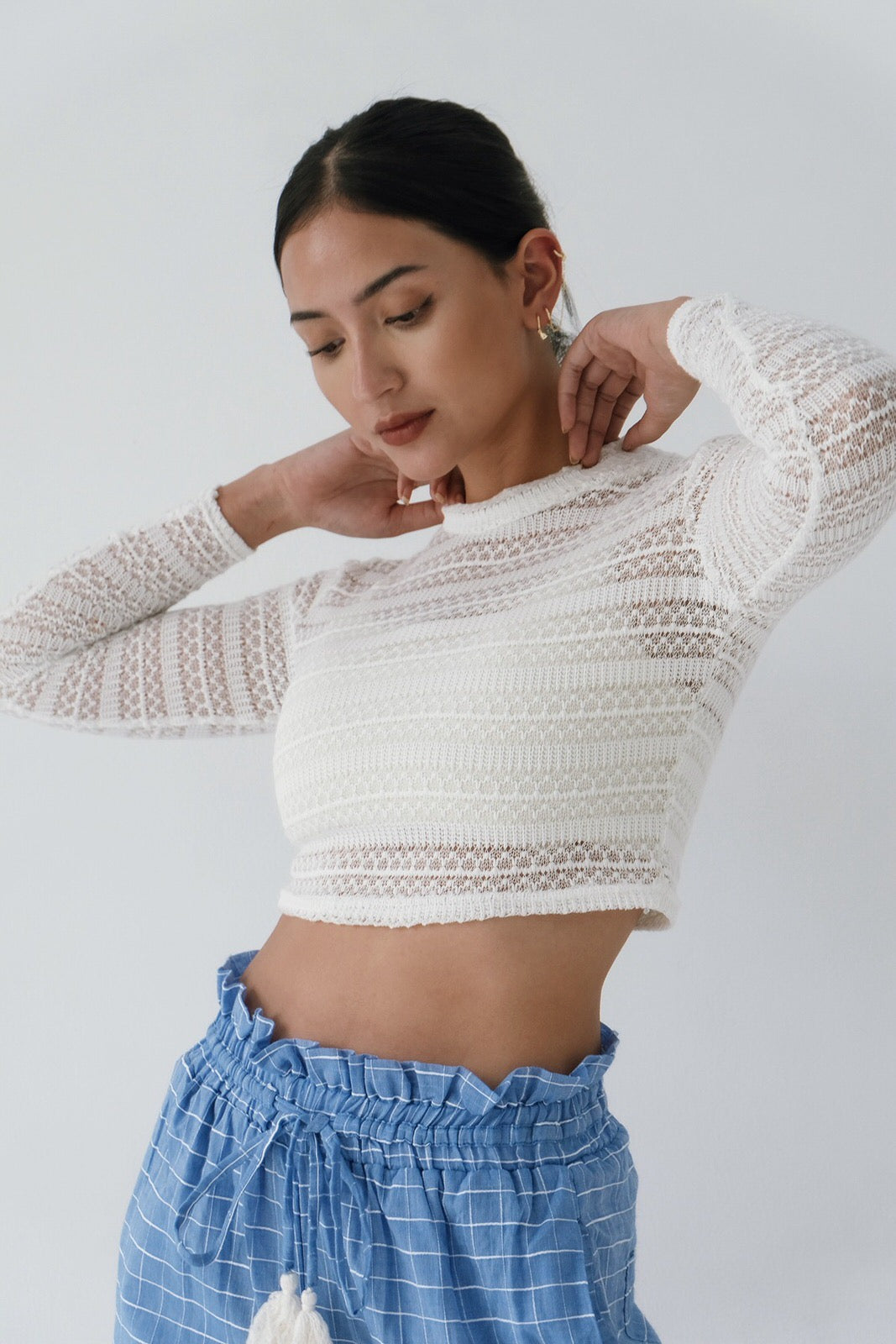 Kirra Crochet Top Off White