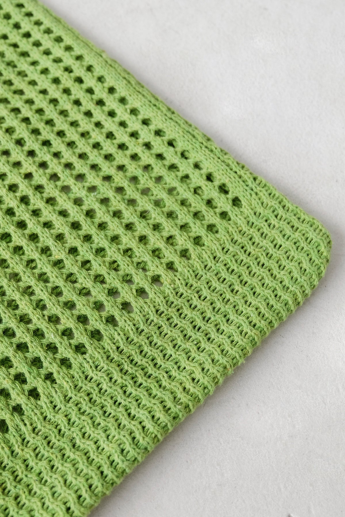 Terry Knit Tote Bag In Green (1 LEFT)