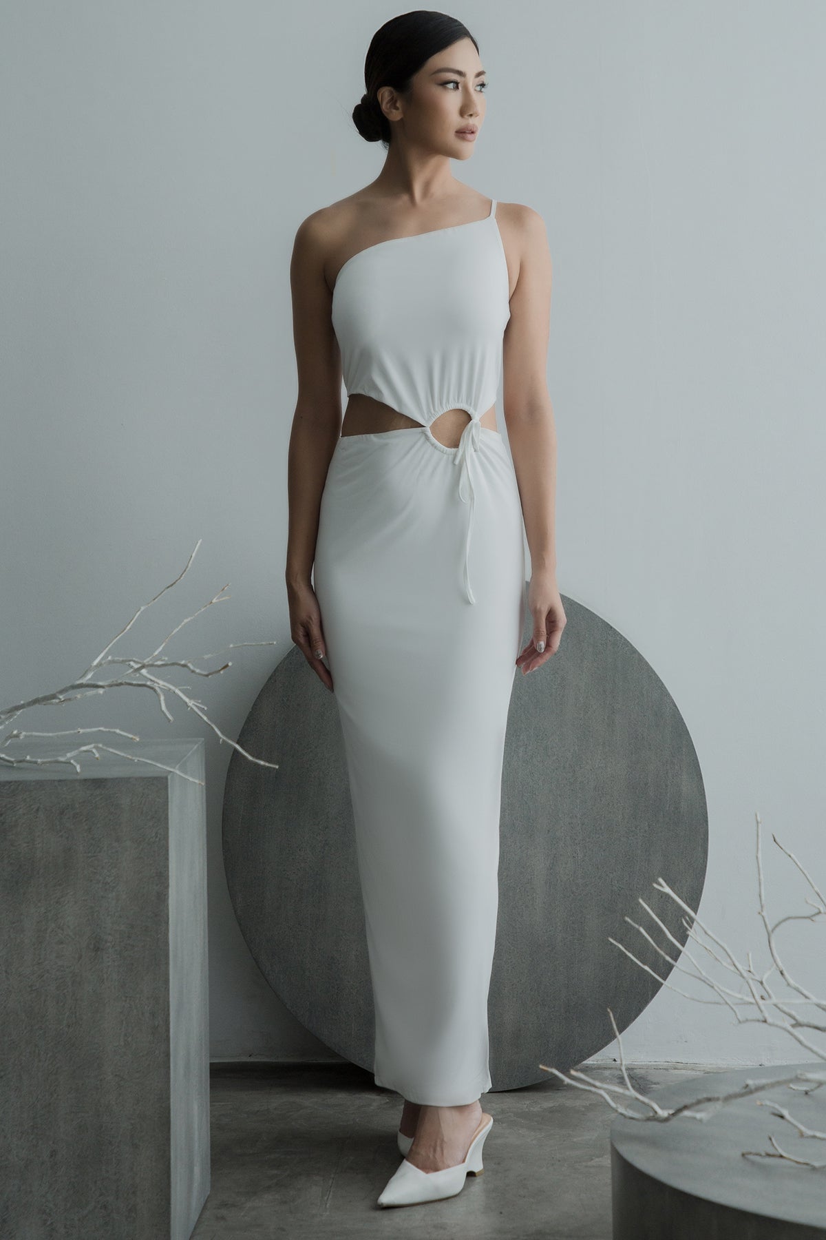 Britta Dress in White