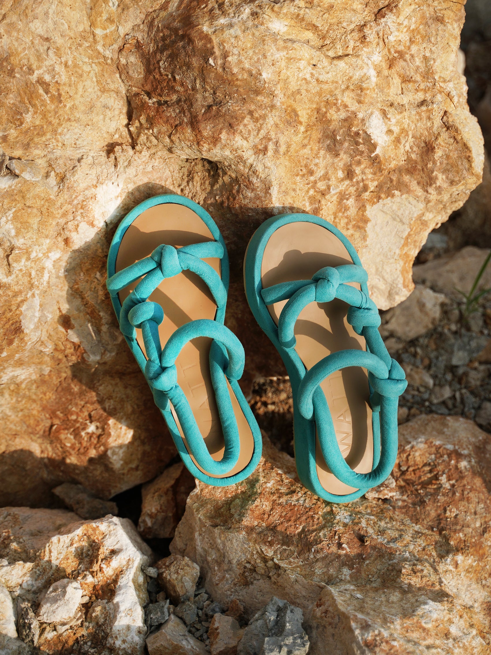 Opal Sandals In Turquoise Blue (36,37 Left)