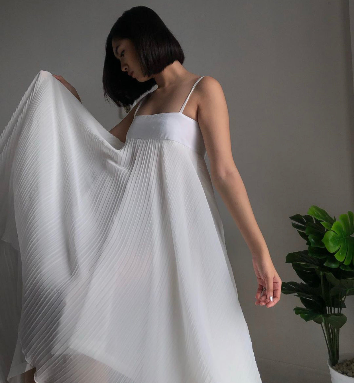 Rea Dress in Milky White (Last Piece)